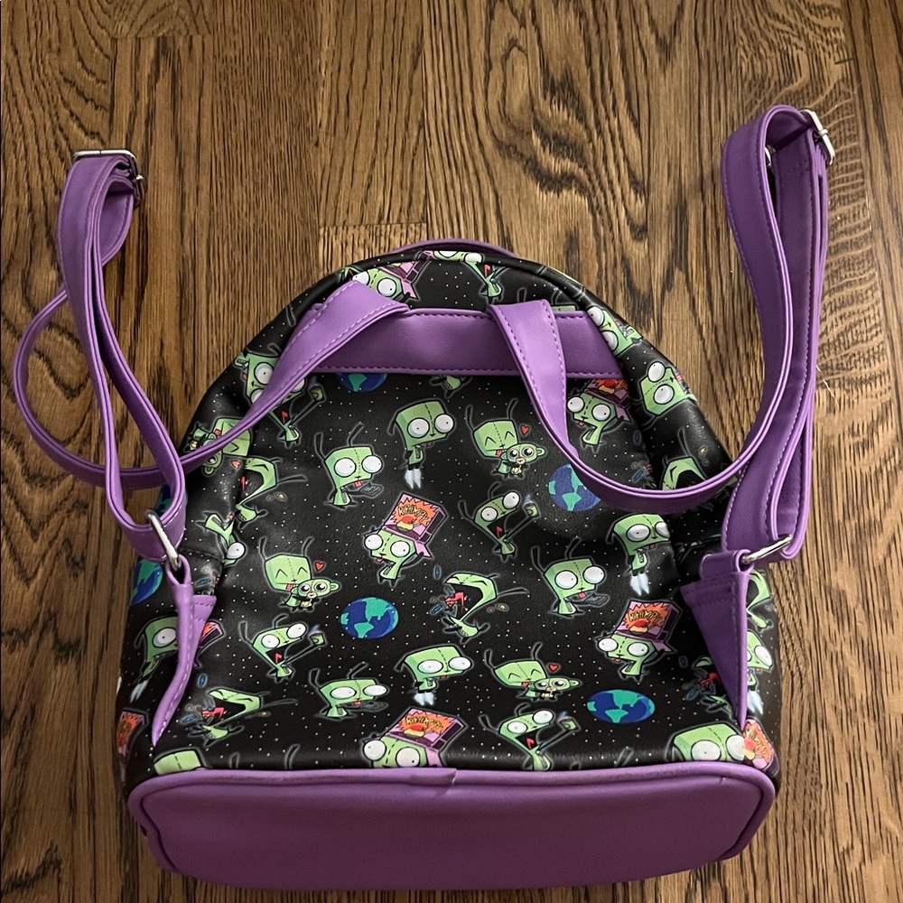 Loungefly Invader Zim GIR Collage T.V. Mini Backpack - Picture 2 of 13